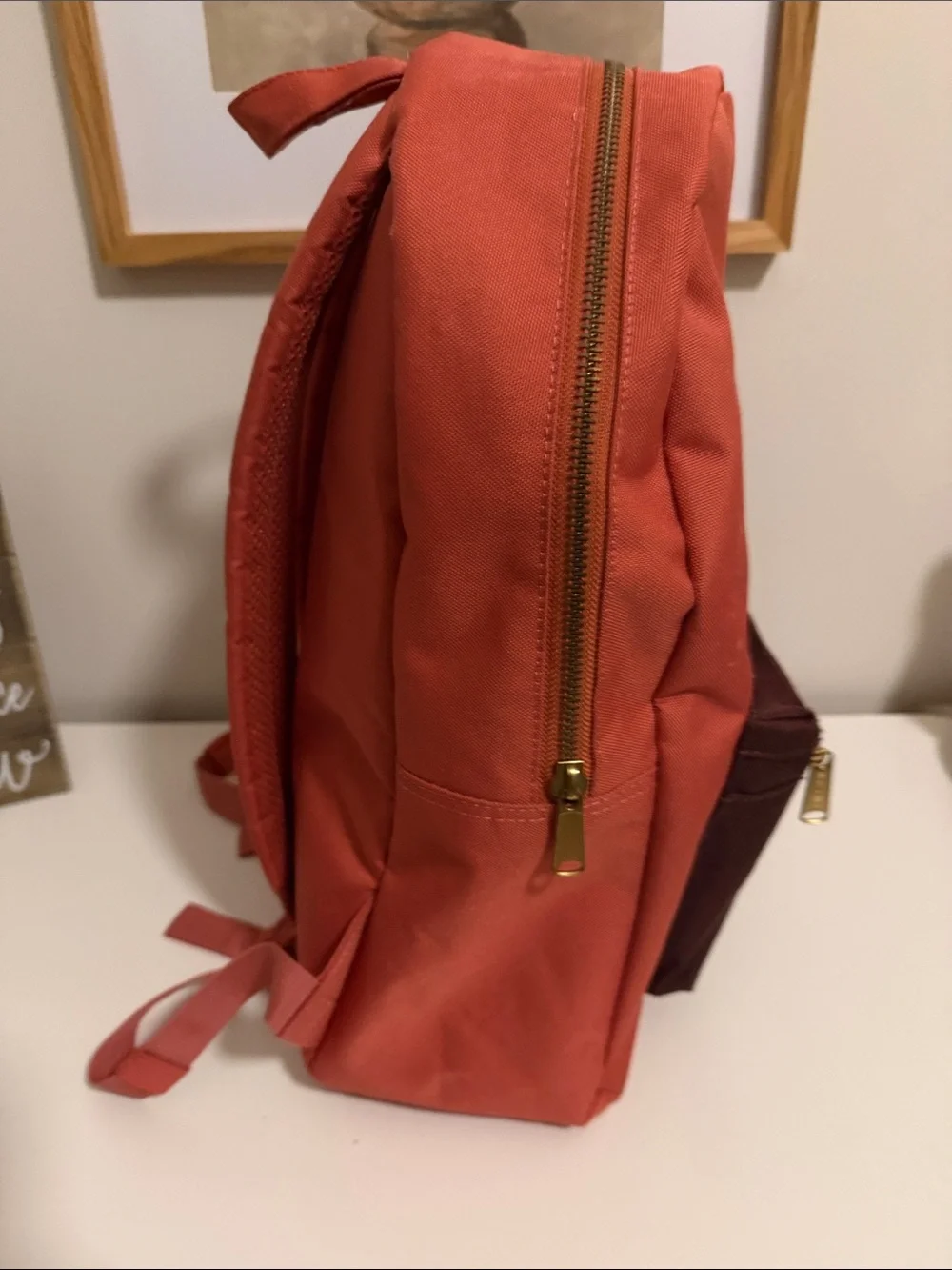 Herschel Red & Brown Backpack